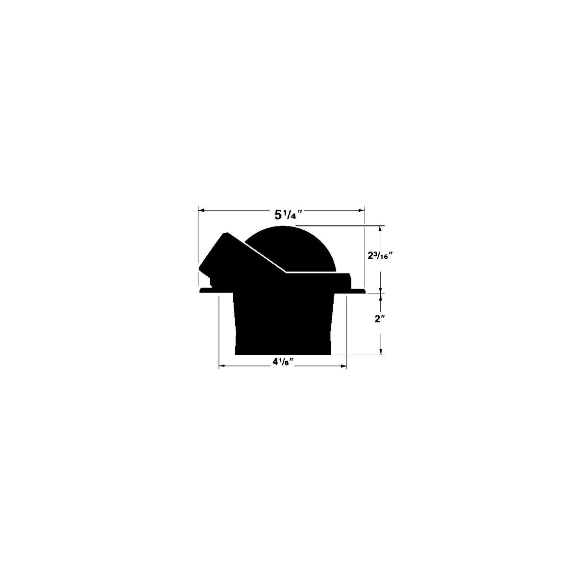 Voyager Compass-Flush Mount, Flat Dial, Black -Modern Boat Sales & Service