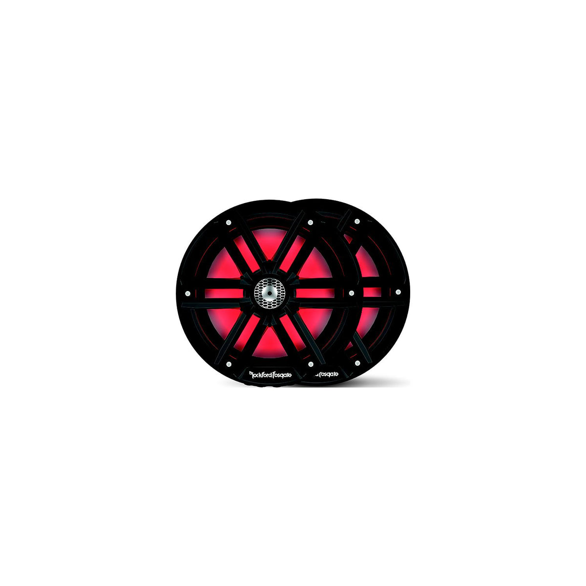Rockford Fosgate M28B Color Optixâ„¢ Marine 2-Way Speakers, 8" Black / Stainless -Modern Boat Sales & Service