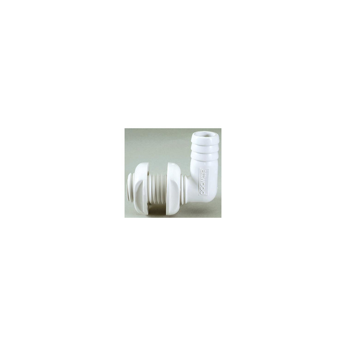 Attwood Thru Hull Connector For Hose, White, 90 Degree - 3/4" -Modern Boat Sales & Service