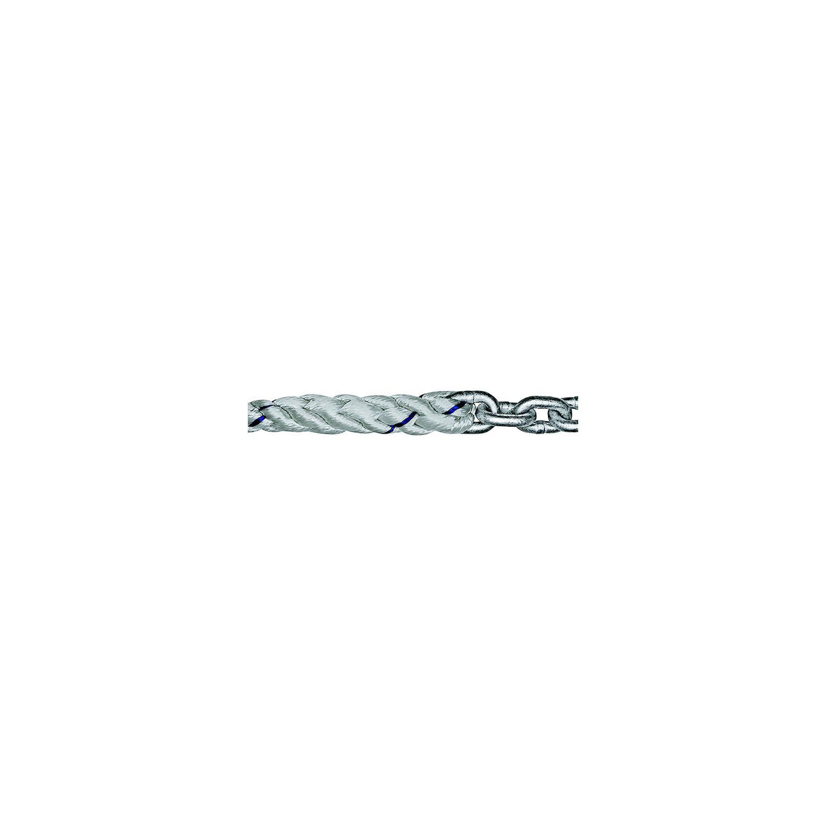 Titan Chain CAR3S91200H5115 Three Strand Anchor Rode, 9/16" x 200' Line, 5/16" x 15' Chain -Modern Boat Sales & Service