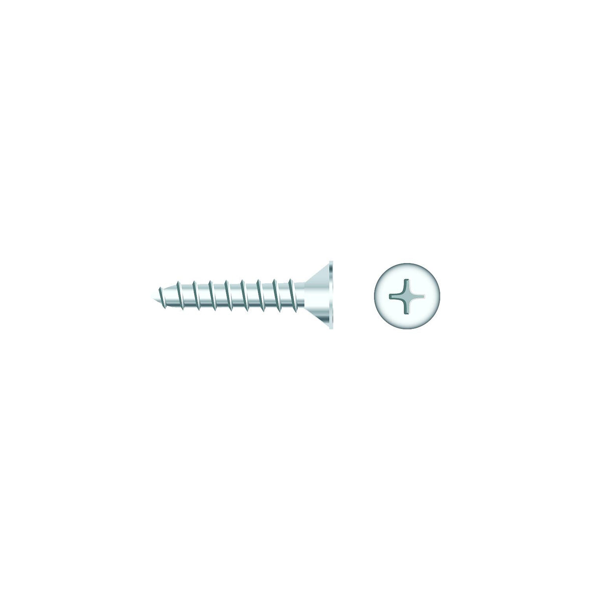 Seachoice 01752 Chrome Plated SS Phillips Tapping Screw - Flat Head, #6 x 3/4" -Modern Boat Sales & Service