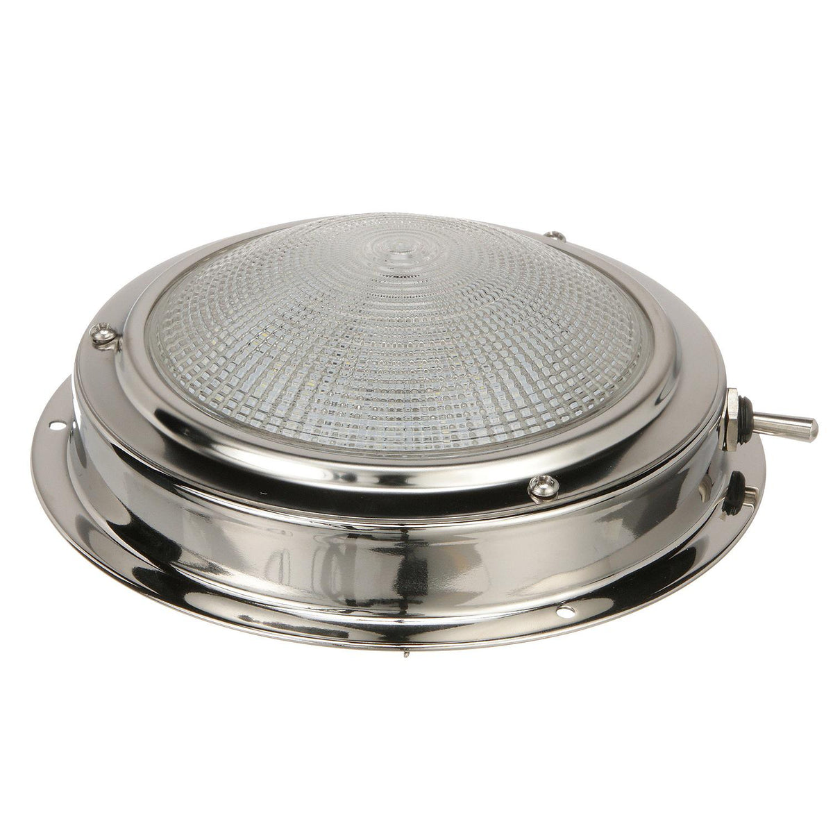 Seachoice LED Surface-Mount Dome Light, Bright White, Stainless Steel Flange, 5 in. Diameter -Modern Boat Sales & Service