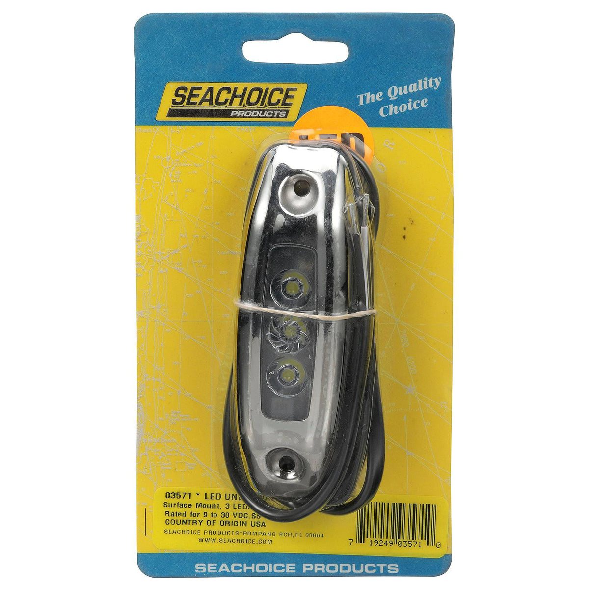 Seachoice 03571 Water Dragon LED Underwater Light, 3 White LEDs, 1,500 Lumens -Modern Boat Sales & Service