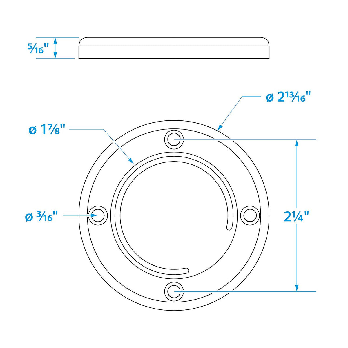 Seachoice Boat Self-Bailing Cockpit Mounted, 2-7/8 In. Scupper Valve Kit -Modern Boat Sales & Service