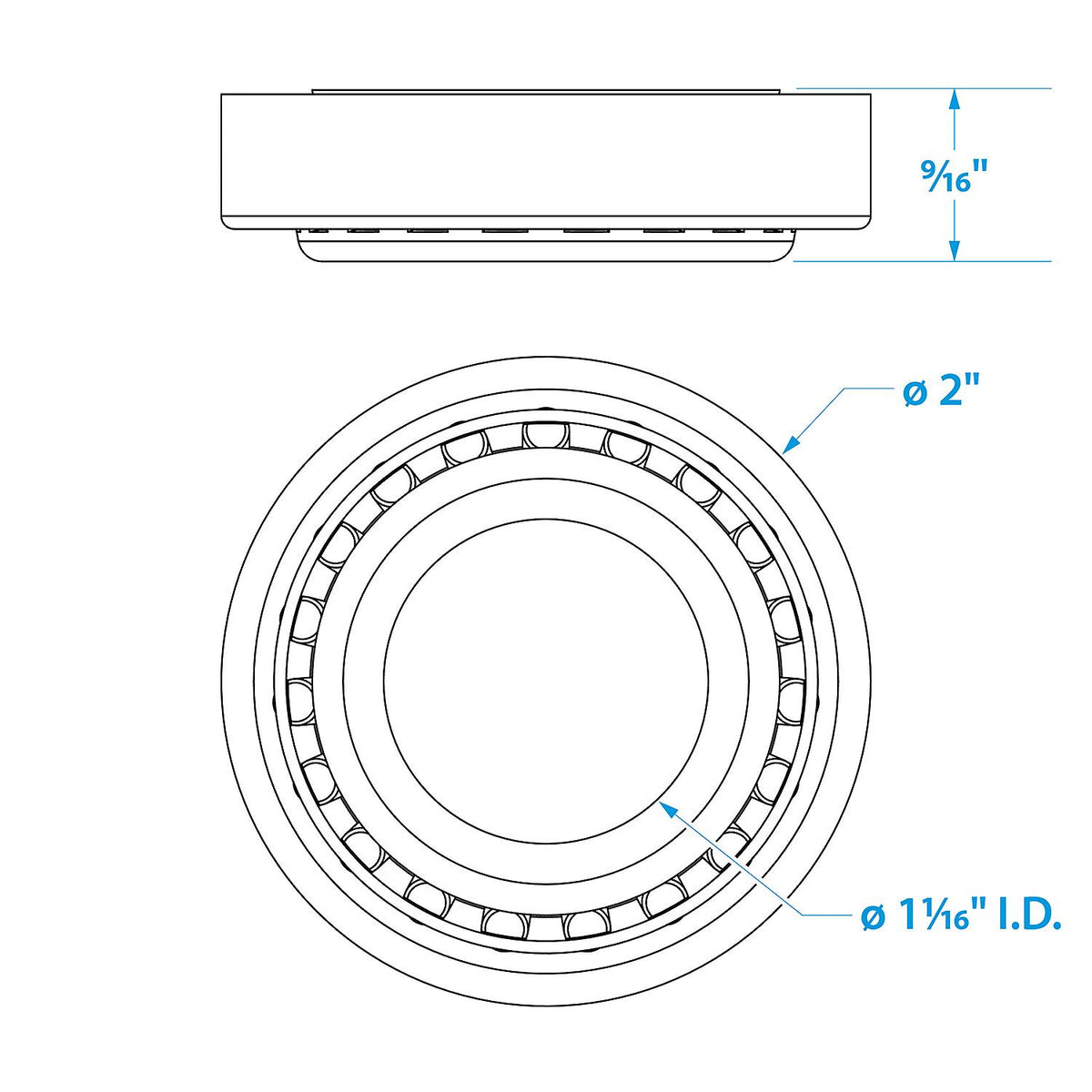 Seachoice Marine Boat Trailer Wheel Bearing Kit, 1-1/16 In. Axle, Set of 2 -Modern Boat Sales & Service
