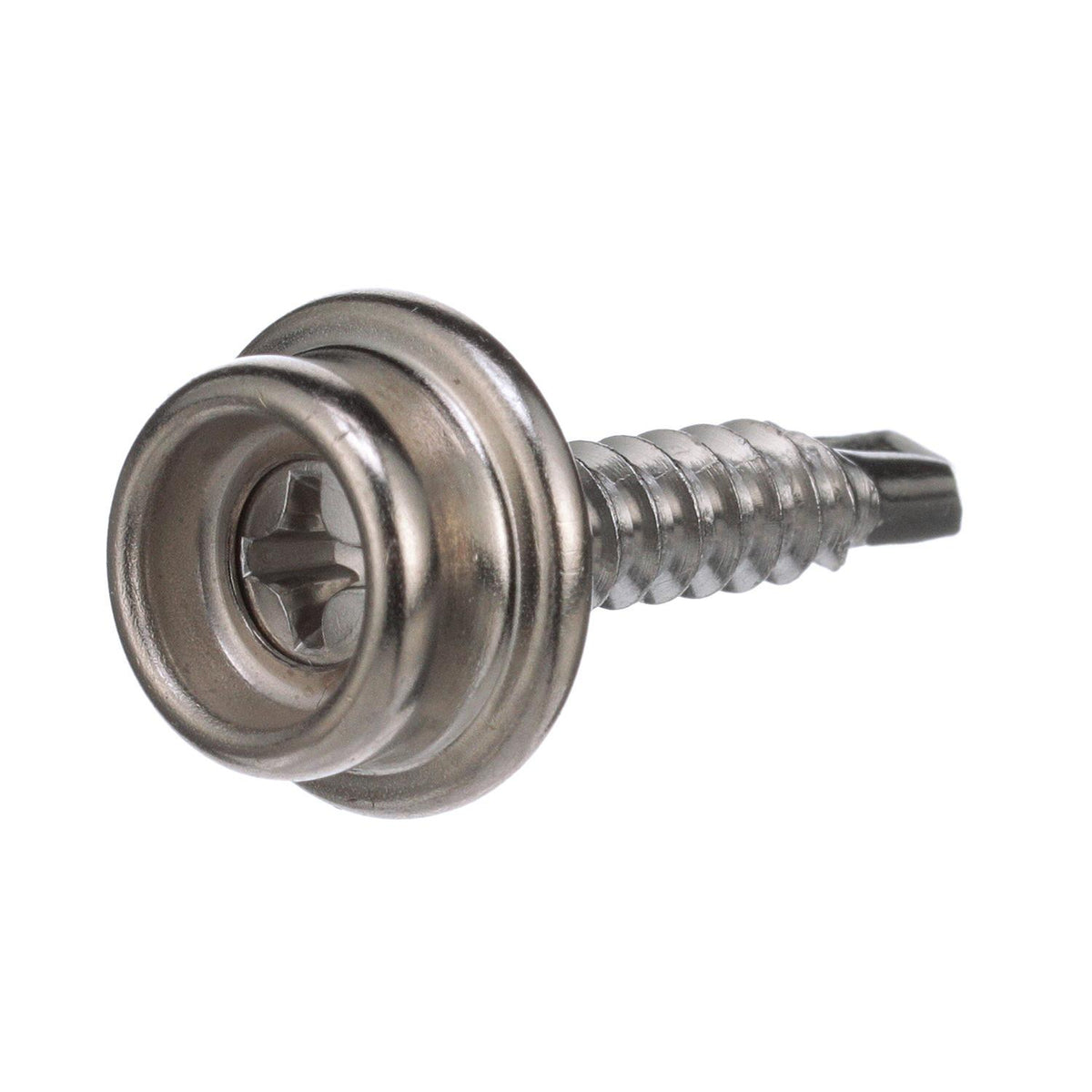 Seachoice Button Stud w/ Self Drilling 8 In. X 3/4 In. Stainless Steel Screw, Pack of 50 -Modern Boat Sales & Service