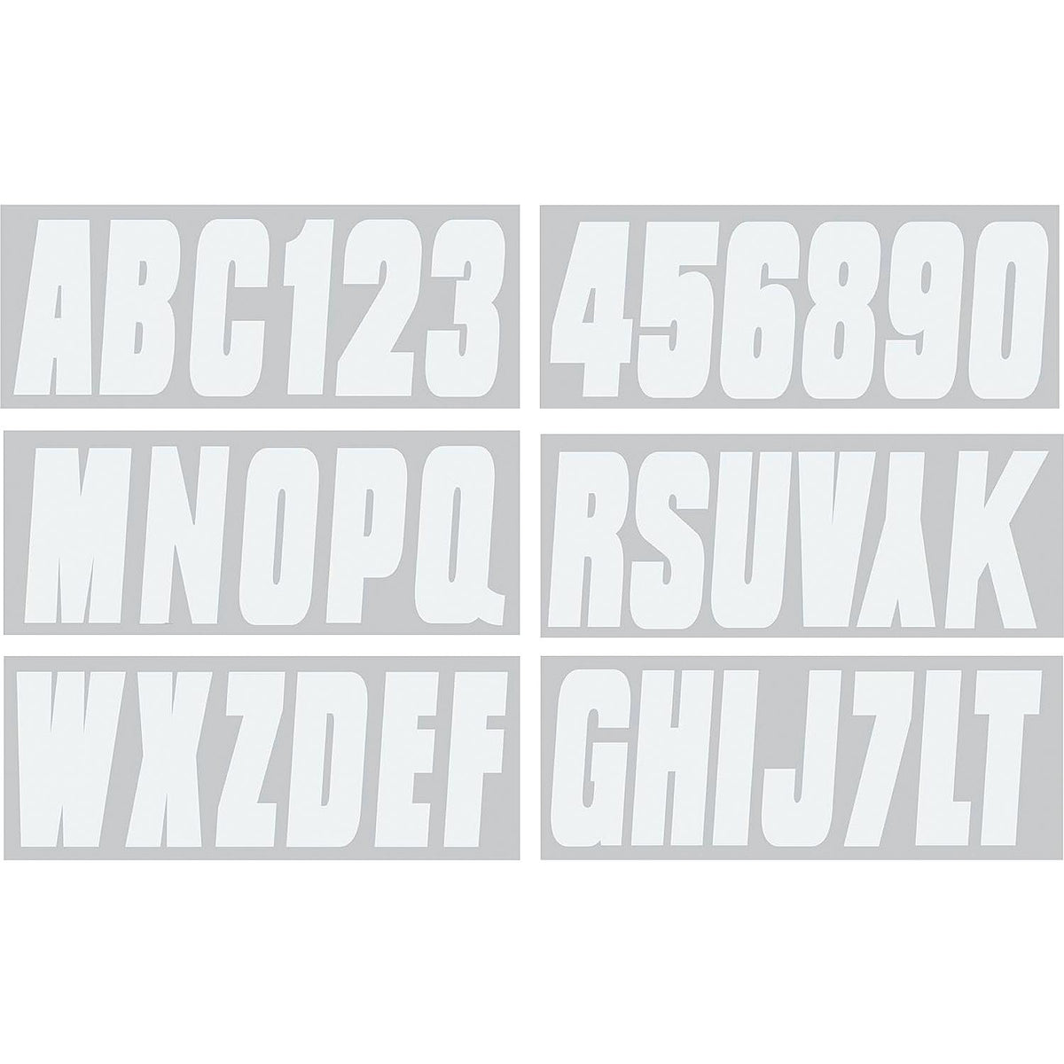 Seachoice 74130 3" Premium Letter & Number Kit, White, Self-Adhesive Vinyl -Modern Boat Sales & Service