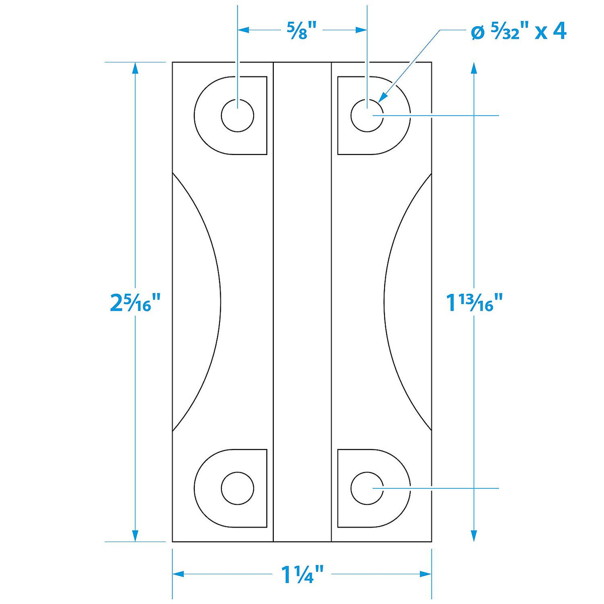 Seachoice Igloo Cooler Replacement Hinge, Plastic, Pack of 2 -Modern Boat Sales & Service