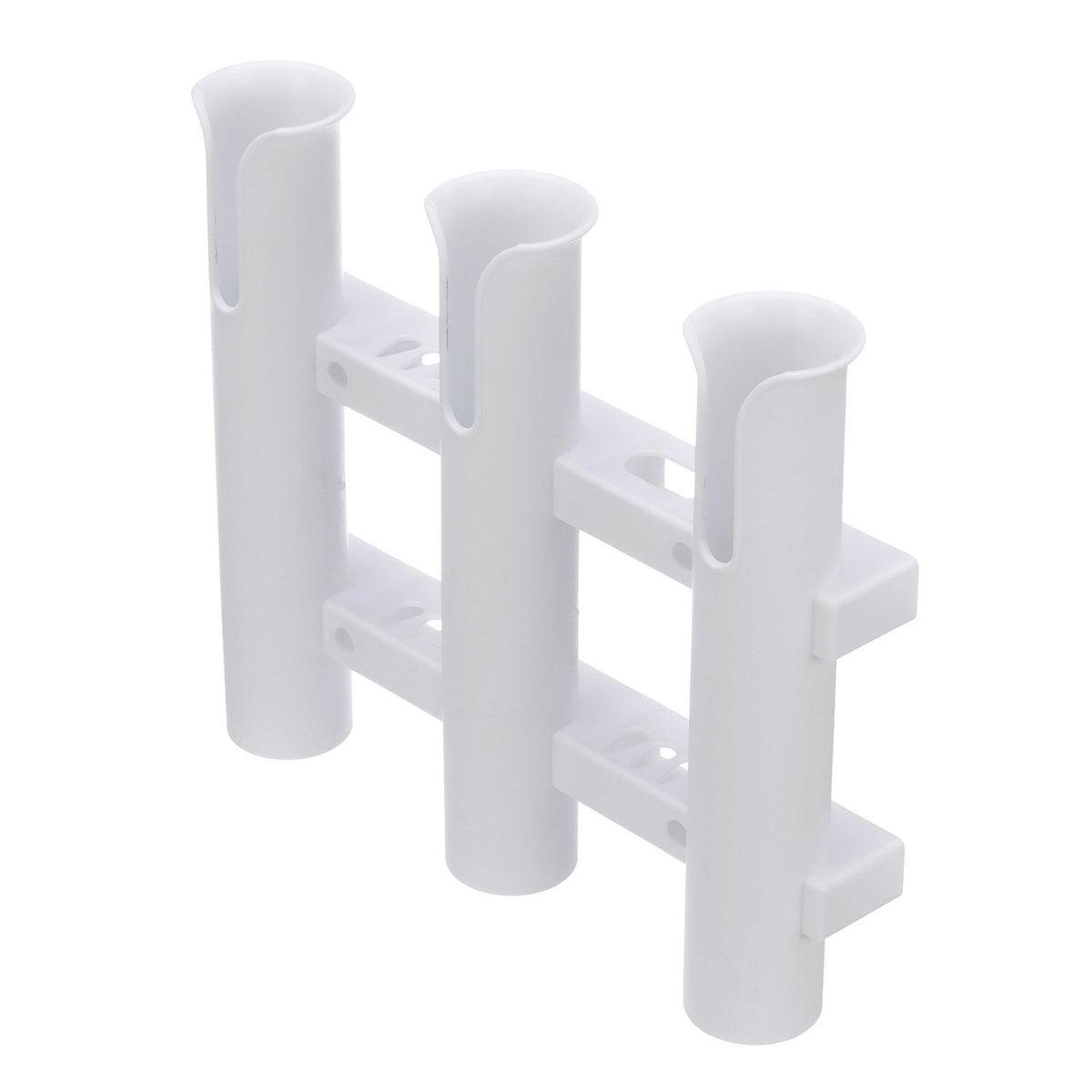 Seachoice Fishing 3-Rod Storage Rack, Holds 3 Fishing Rods With Slots for Knives and Pliers, White -Modern Boat Sales & Service