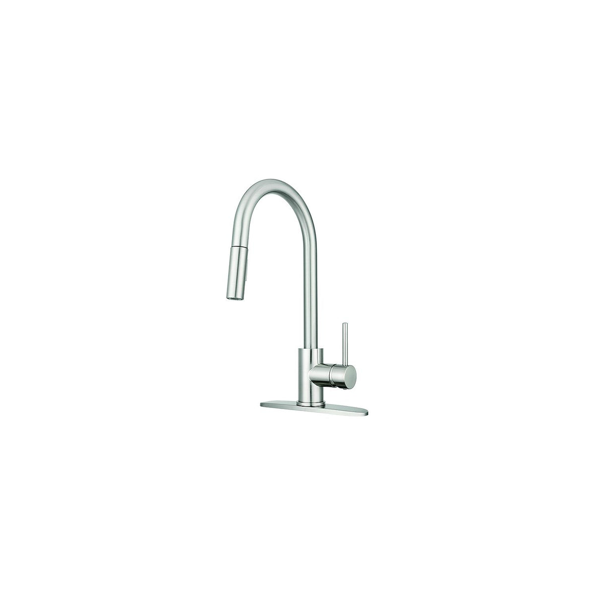 Dura Faucet DFNMK540SN Streamline Pull-Down Touch On/Off Kitchen Faucet, Satin Nickel Default Title -Modern Boat Sales & Service