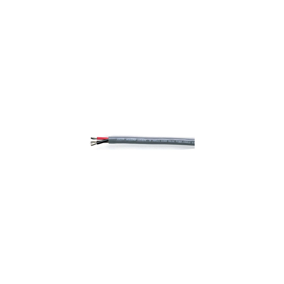 Ancor 156610 Marine Gradeâ„¢ Tinned Copper Round Bilge Pump Cable, Black/Brown/Red Conductors, 16/3 AWG, 100', Grey -Modern Boat Sales & Service