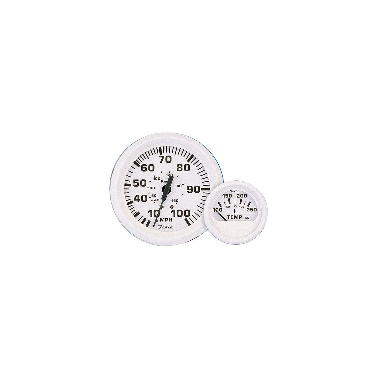 Faria Dress White 4" Gauge - 6000 RPM Tachometer (Gas) (Inboard & IO) -Modern Boat Sales & Service