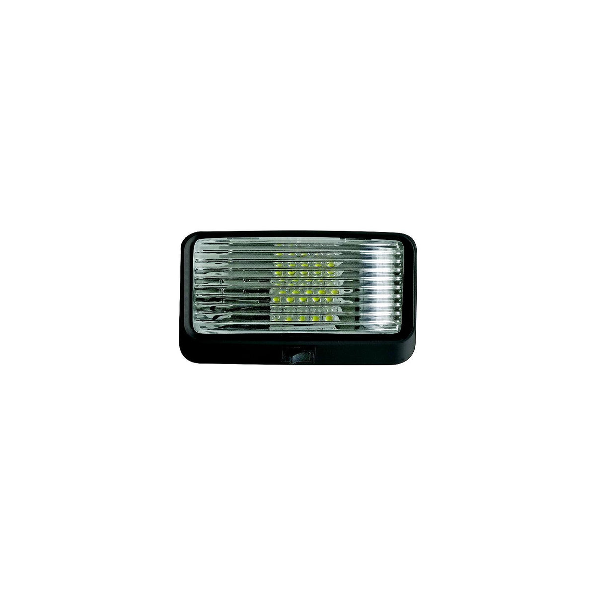 Valterra DG71255VP Incandescent Surface Mount Porchlight w/Switch, Rectangular, Black w/Clear Lens -Modern Boat Sales & Service