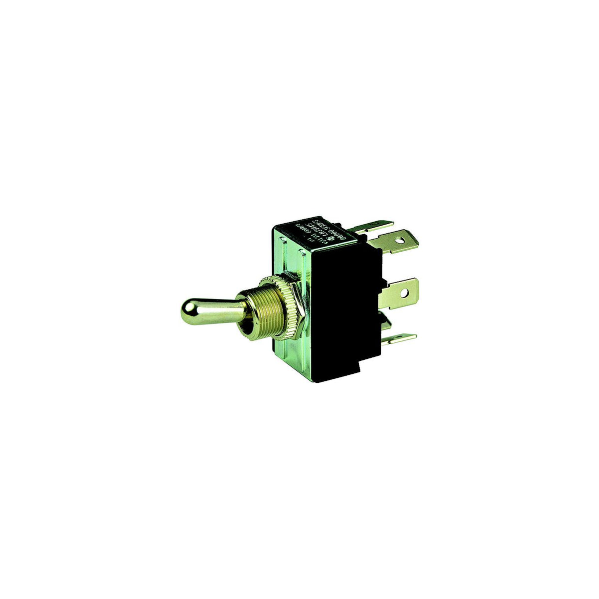 BEP 1002014 Chrome Plated Toggle Switch, On-Off-(On), DPDT, 1/4" Blade Terminals -Modern Boat Sales & Service