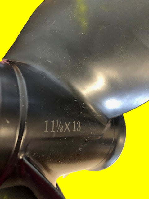 11 1/8 x 13 Aluminum 3-Blade Propeller / USED BOX
