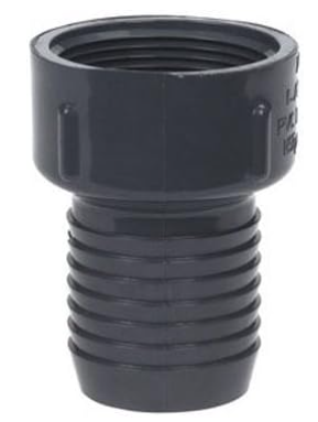 Lasco 1-1/2 in. Dia. x 1-1/2 in. Dia. Insert To FPT PVC Insert Adapter / 335E