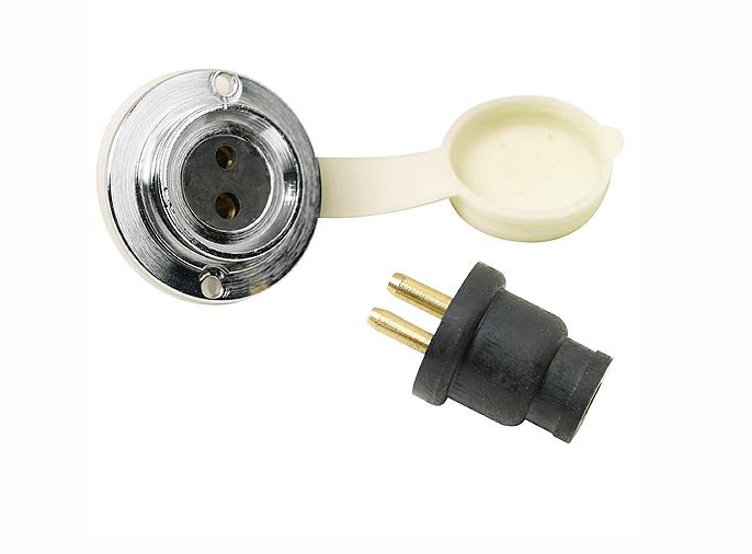 10121 Seachoice Deck Connector With Two Pin Double Contact Socket and Plug / 310F