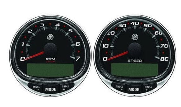 8M0135633 Mercury Single Engine Tach kit Black 8M0185894 / G4
