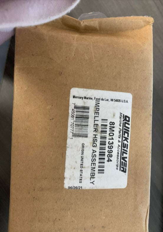 *8M0139984 Mercury Marine Quicksilver Impeller HSG Assy/260B