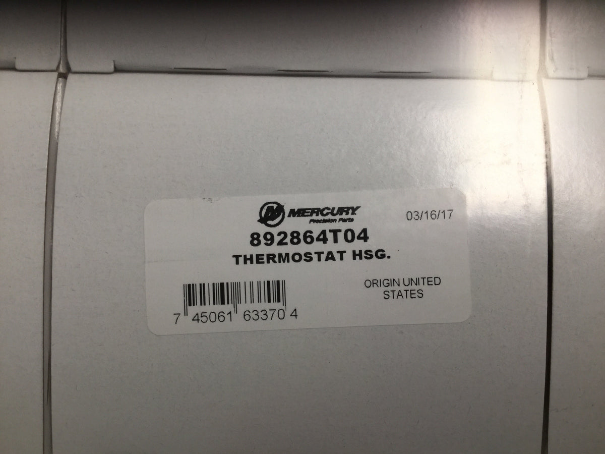 * 892864T04 Mercury Marine Outboard Thermostat Housing Assy IN LINE 6 SS 8M0174561 /D2 -Modern Boat Sales & Service