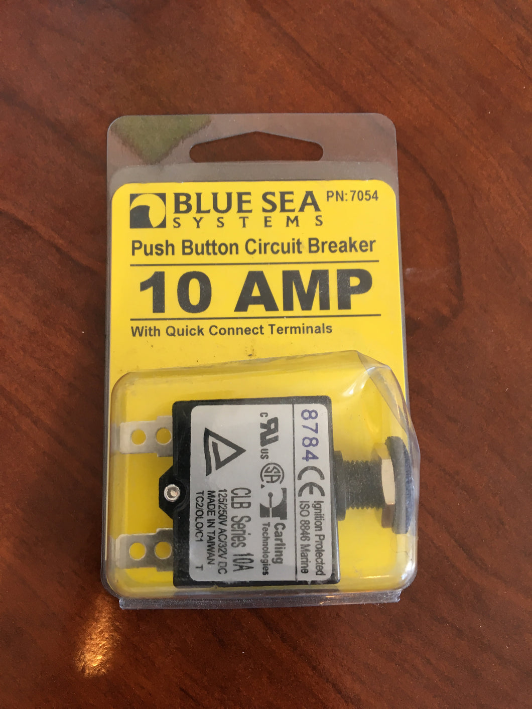 7054 Circuit Breaker Push But 10Amp #7054 / W5