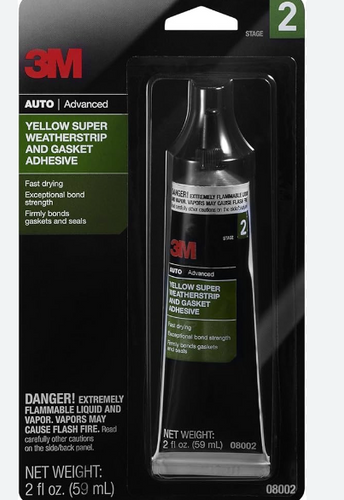 08002 3M Yellow Super Weatherstrip and Gasket Adhesive 2oz / I3