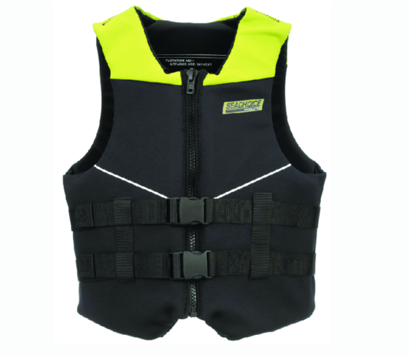 86576 Seachoice Neoprene Multi-Sport Vest, Yellow/Black - Md / 440F -Modern Boat Sales & Service