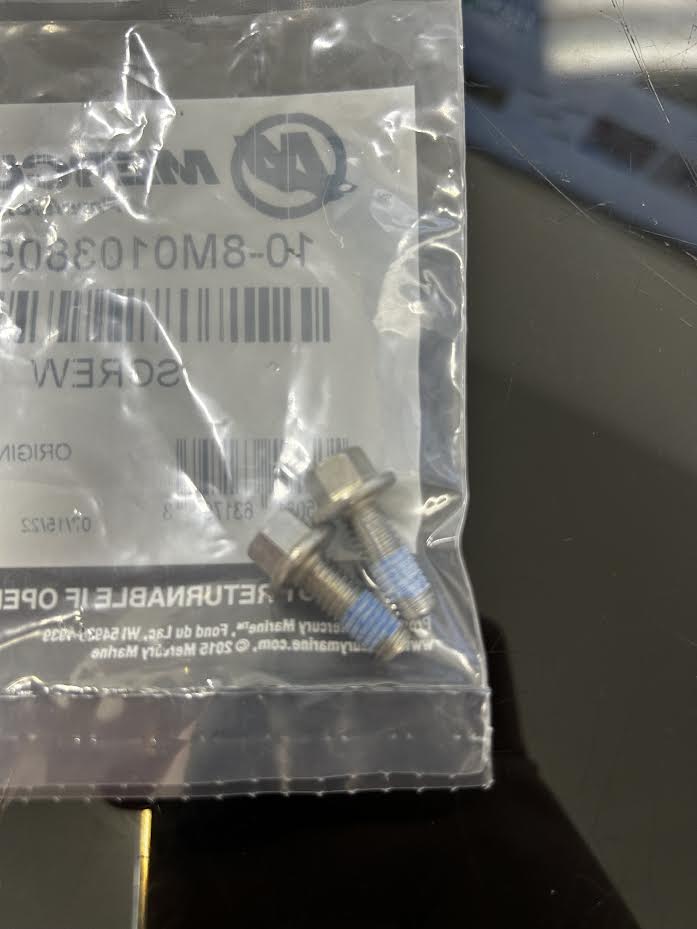 * 8M0103805 Mercury Marine/Quicksilver Screw @2/Drawer #501 -Modern Boat Sales & Service