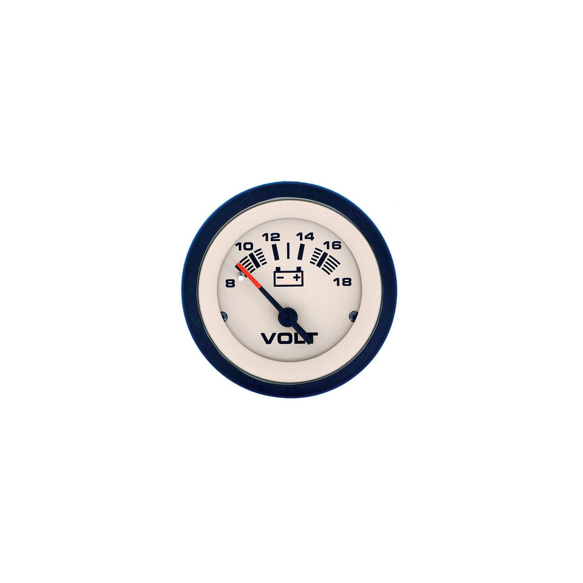 Sierra 59708P Sahara Series 2" Black & Tan 12V 8-18 VDC Voltmeter Gauge -Modern Boat Sales & Service