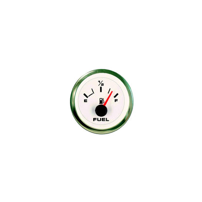 Sierra 62551P White Premier Pro Series 2" Stainless Steel Fuel Gauge & Requires "F" Sender Code Default Title -Modern Boat Sales & Service
