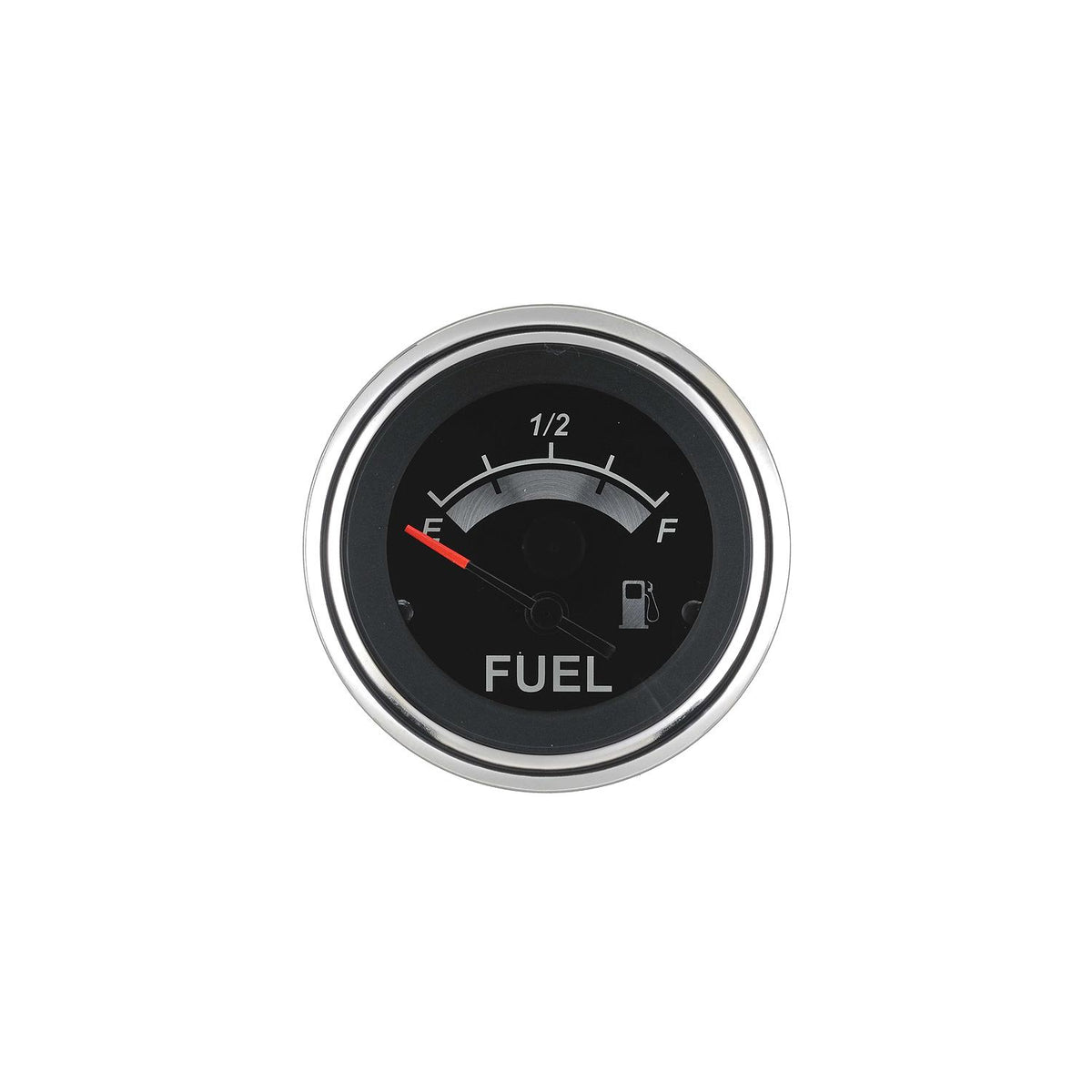 Sierra 67021P Black Sterling Series 2" Stainless Steel Fuel Gauge & Requires "F" Sender Code -Modern Boat Sales & Service