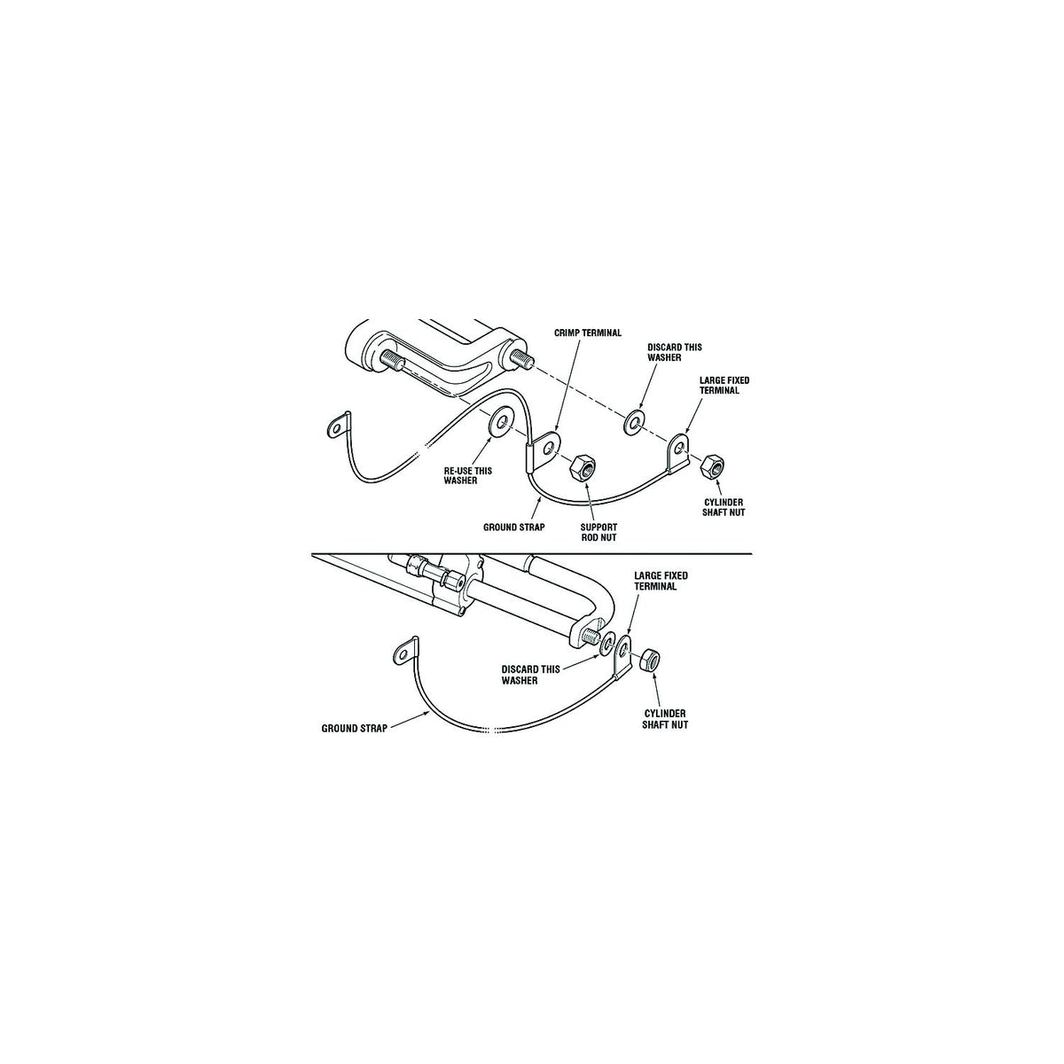 SeaStar HA5477 Grounding Strap for O/B Cylinder -Modern Boat Sales & Service