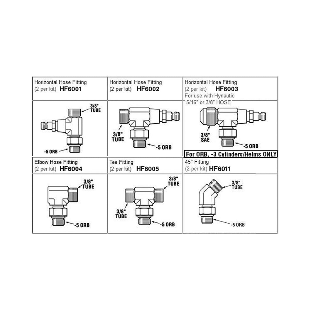 Dometic HF6004 Hydraulic 90 Degree Elbow Fittings | Aluminum | 3/8