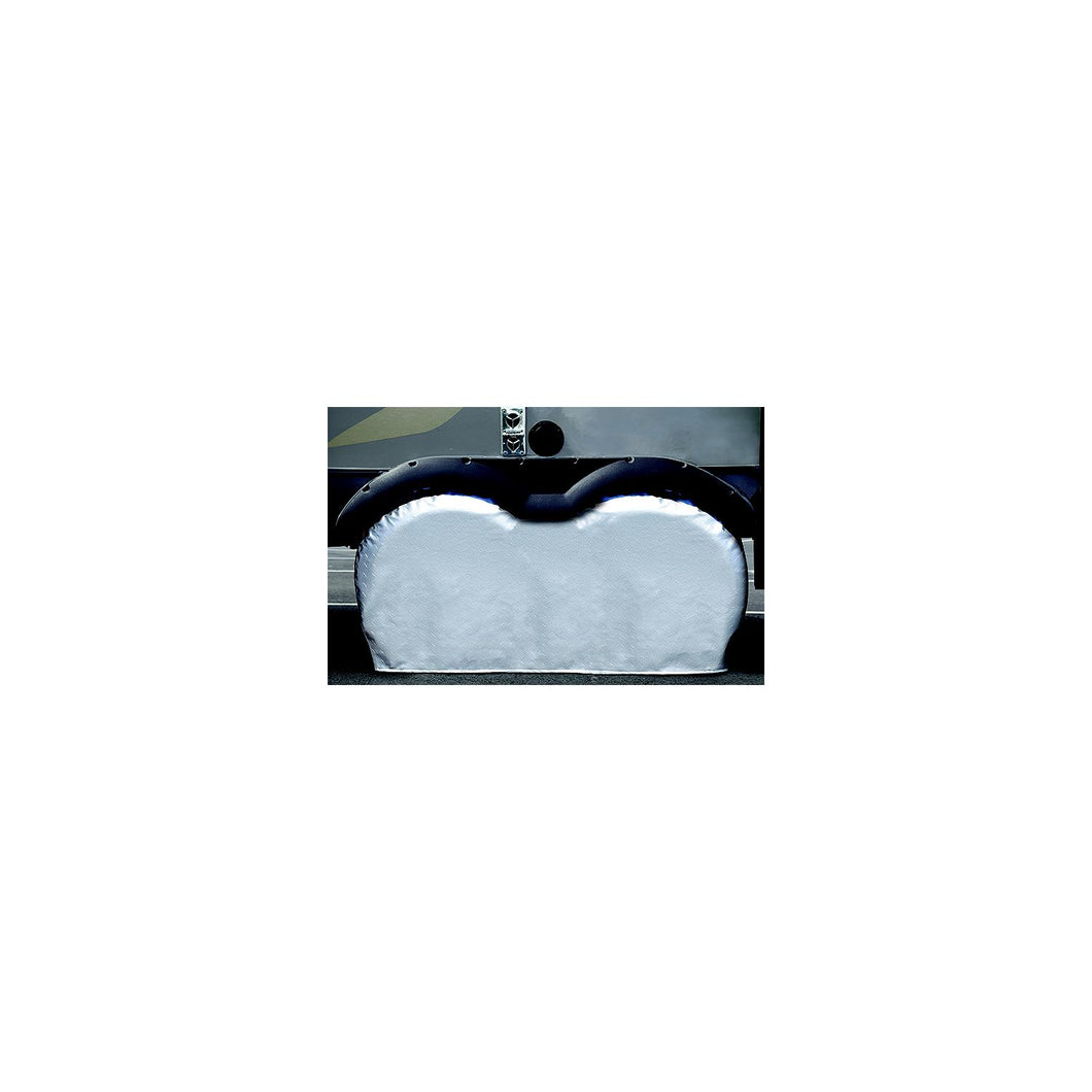 ADCO Diamond Plated Steel Vinyl (Silver) Tyre Gard, Multi Axle Double -Modern Boat Sales & Service