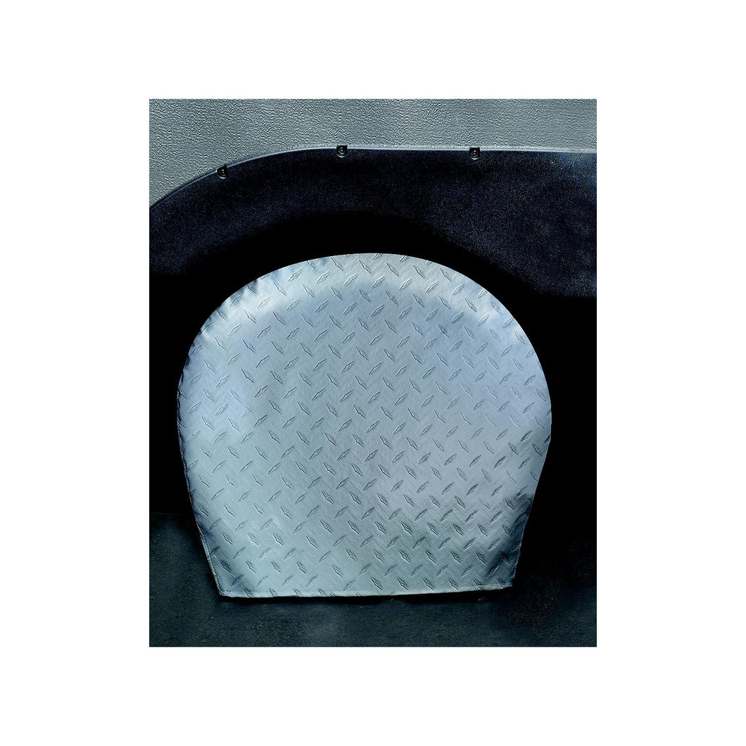 ADCO Diamond Plated Steel Vinyl (Silver) Tyre Gards (2 Per Pack) -Modern Boat Sales & Service