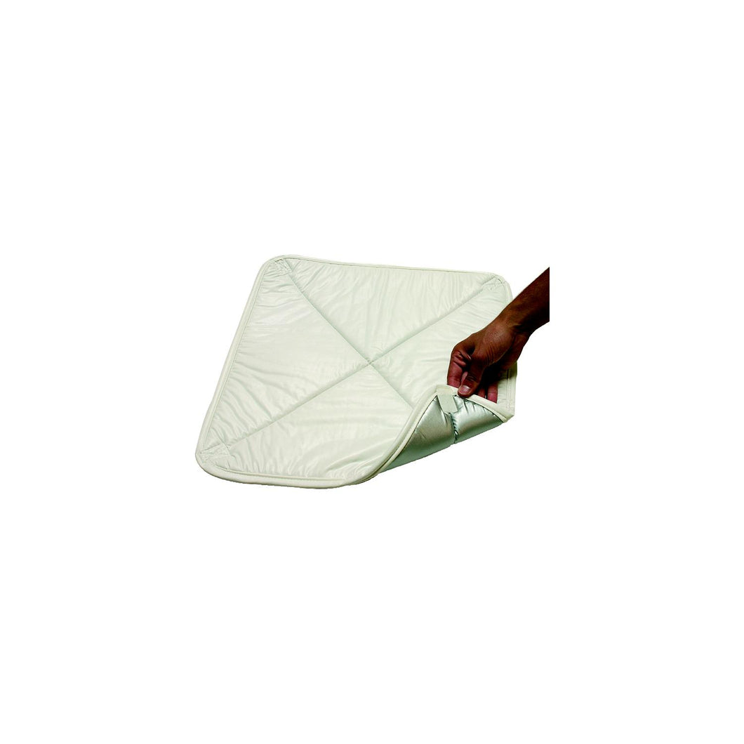 ADCO Deluxe Solar Vent Cover, White Vinyl With Reflective Silver Finish On One Side For 14