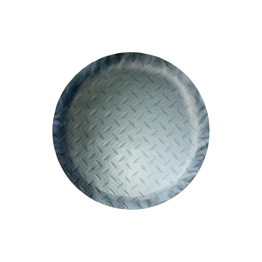 ADCO Diamond Plated Steel Vinyl (Silver) Spare Tire Cover -Modern Boat Sales & Service