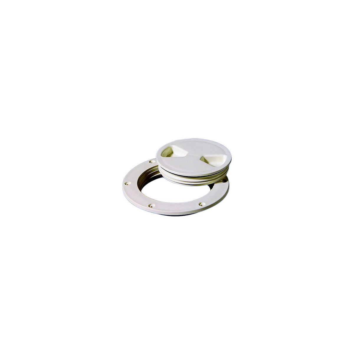 Tempress 43390 Screw Out Deck Plate, 8" White -Modern Boat Sales & Service