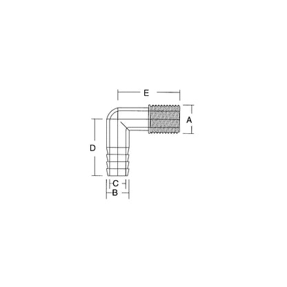 Forespar Marelon Female Elbow -Modern Boat Sales & Service