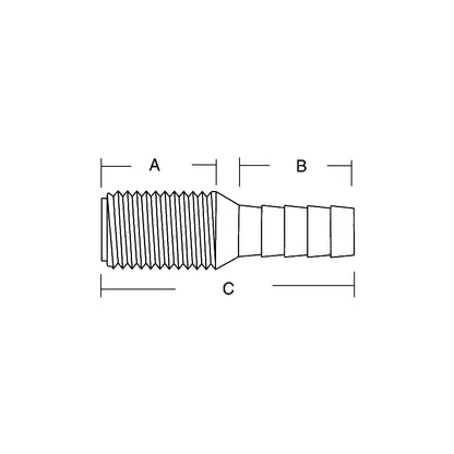 Forespar CF252 Marelon Hose Adaptor/Tailpipe -Modern Boat Sales & Service