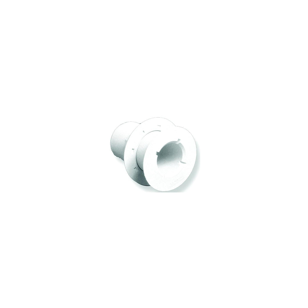 Forespar CF250 Marelon Full Threaded Flush Head Thru Hull w/Nut, White -Modern Boat Sales & Service