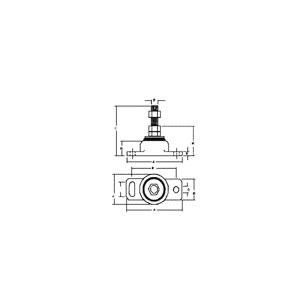 Rubber Engine Mount Default Title -Modern Boat Sales & Service