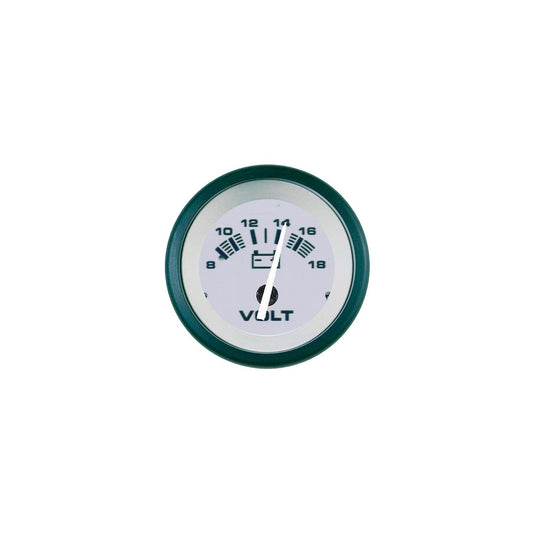 Sierra 61548P Driftwood Series 2" Black & Gray 8-18 VDC Dial Range Voltmeter Gauge -Modern Boat Sales & Service