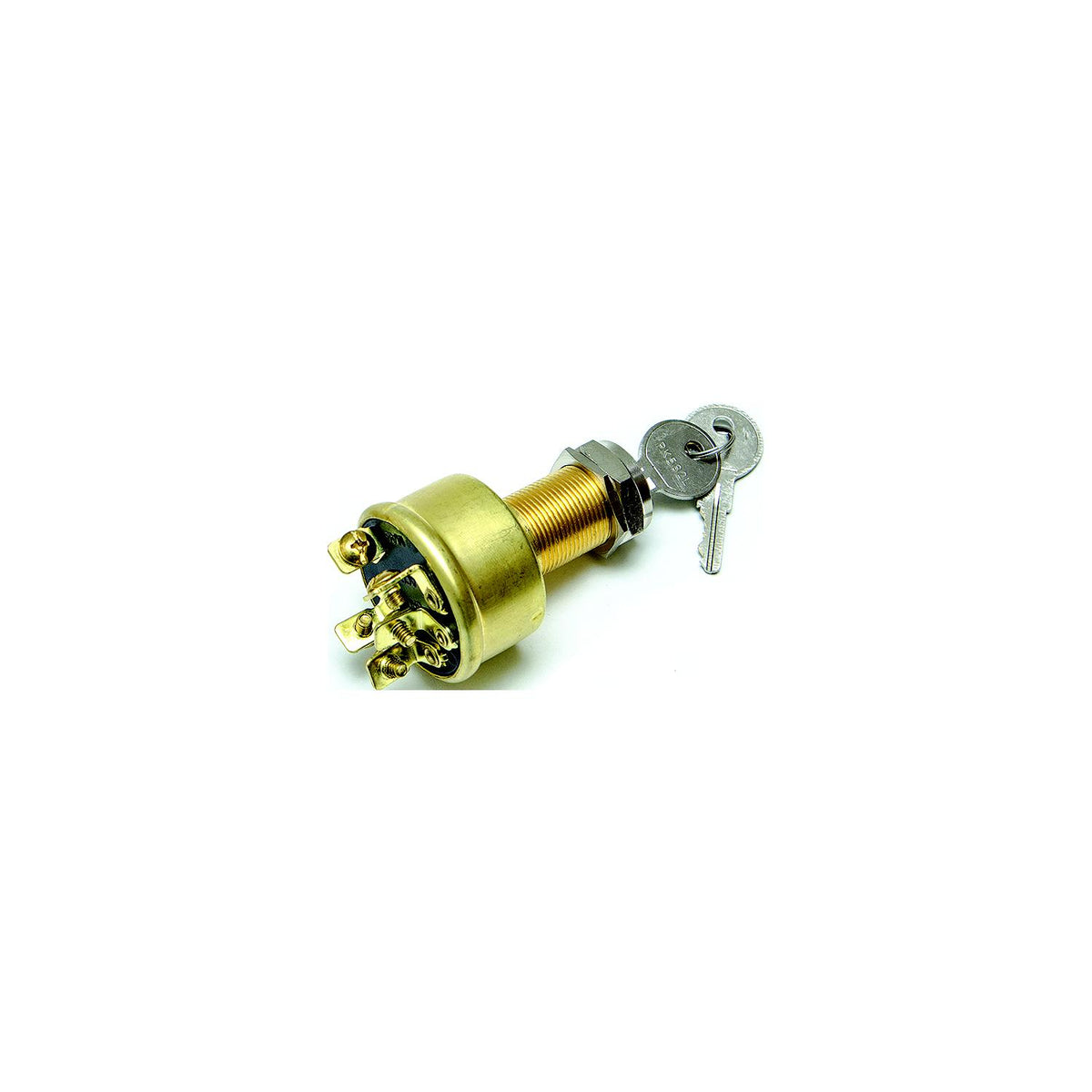 Sierra MP39040 Magneto 3 Position 1 1/8" Brass 5 Screw Terminal 12V 10 Amp Ignition Starter Switch -Modern Boat Sales & Service
