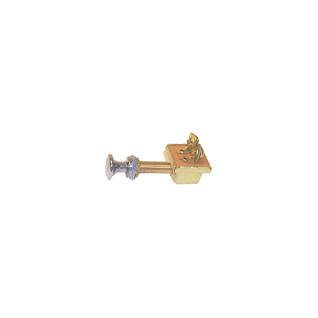 Sierra MP39380 Waterproof Off/On 2 Screw Terminal SPST Push-Pull Switch | Chrome & Brass Knob -Modern Boat Sales & Service