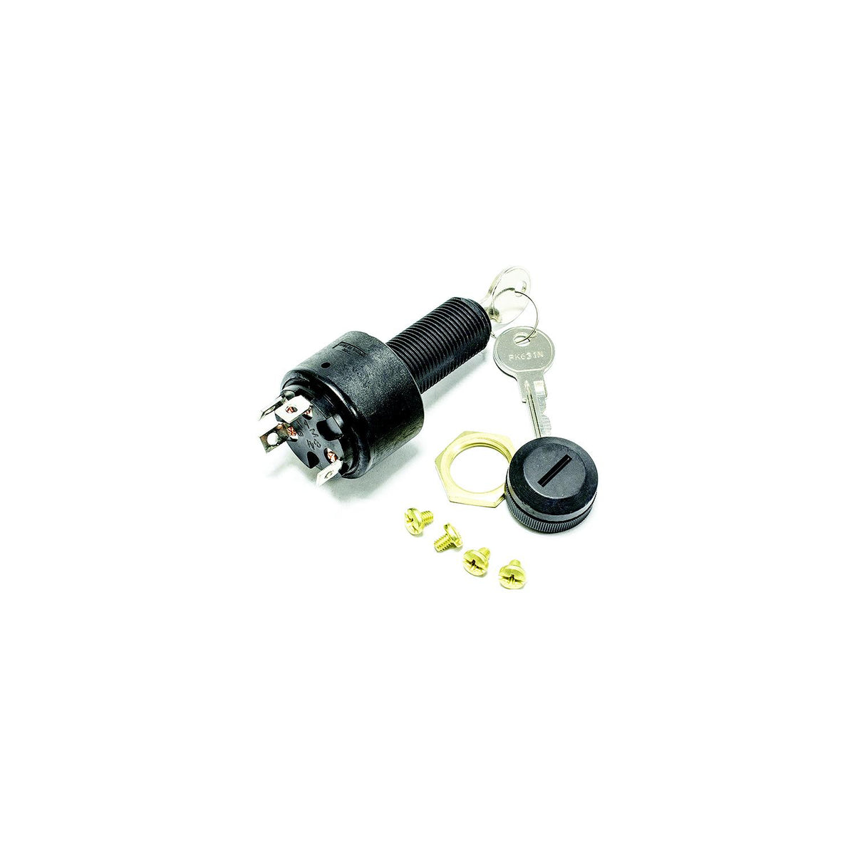 Sierra MP41040 Conventional 4 Position 1 1/8" Polyester 4 Screw Terminal 12V 15 Amp Ignition Starter Switch -Modern Boat Sales & Service