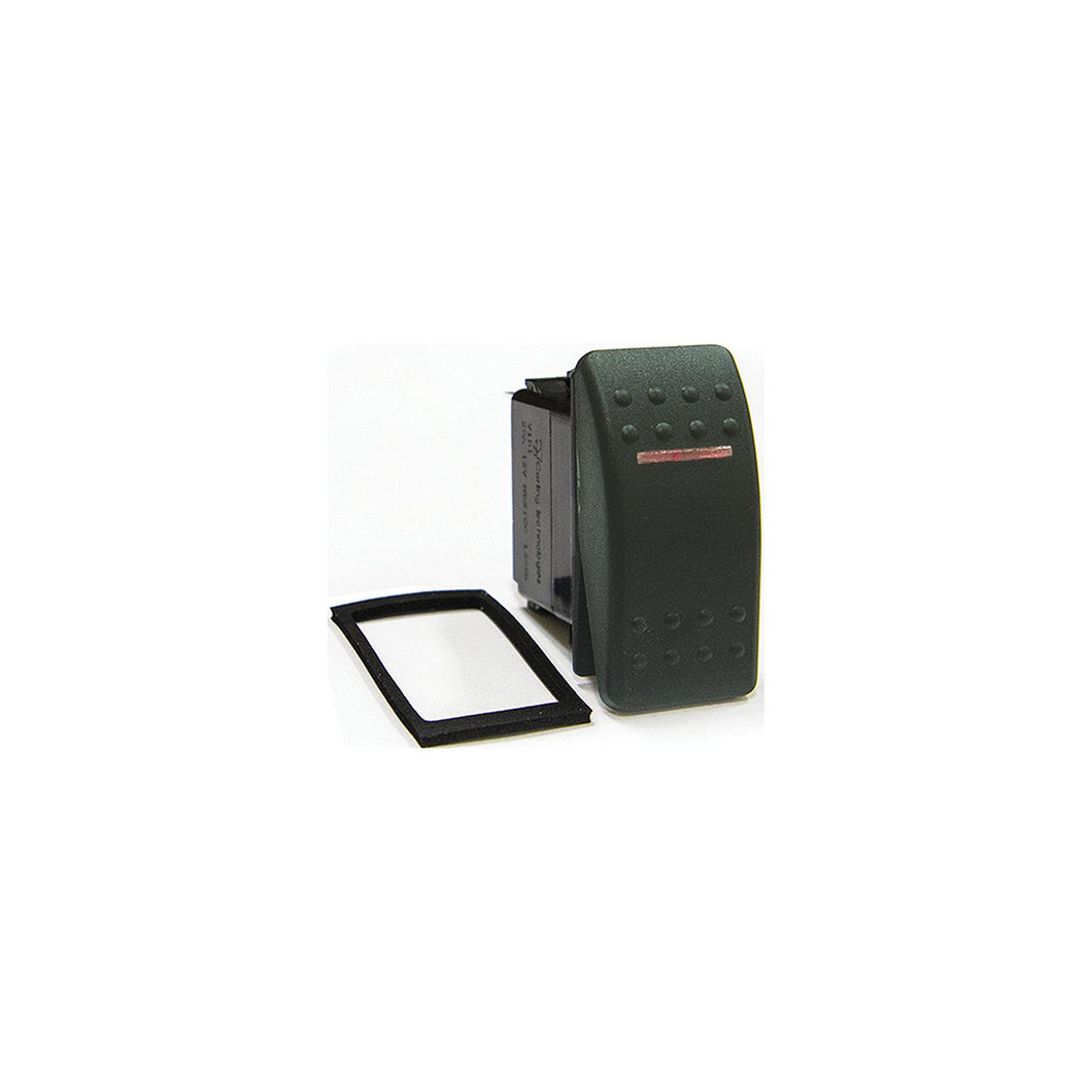 Sierra RK19550-1 Contura Black Illuminated Waterproof DPDT 7 Blade Terminal (On)/Off/(On) Rocker Switch -Modern Boat Sales & Service