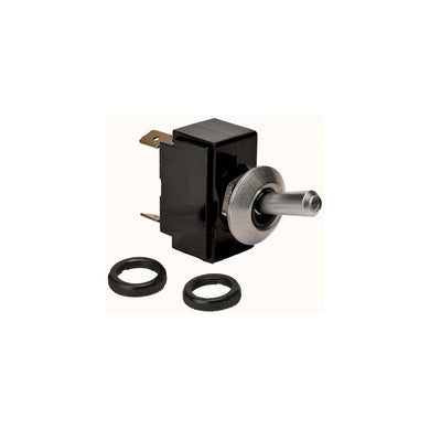 Satin Chrome Tip Lit Illuminated Toggle Switch -Modern Boat Sales & Service