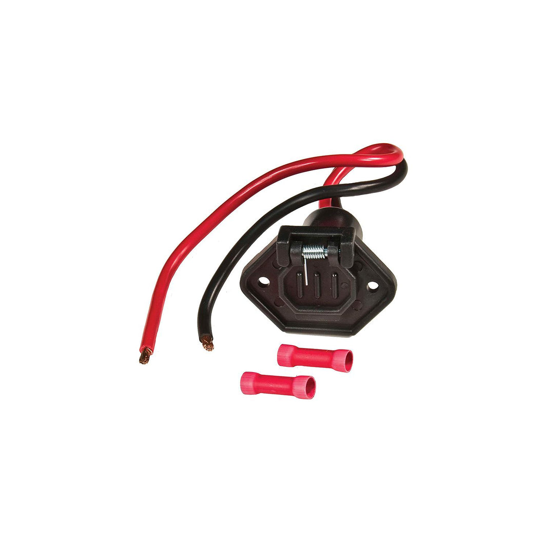 Male Boat SideTrolling Motor Plug 8Ga 12V 2 Wire -Modern Boat Sales & Service