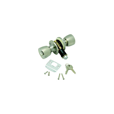 AP Products 013220SS Knob Entrance Lock Set, Stainless Steel -Modern Boat Sales & Service